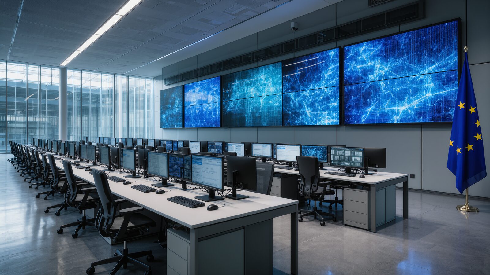 Una sala operativa di cybersicurezza in ambito istituzionale europeo: il piano della Commissione punta su valutazione dei modelli, ambienti di test comuni e capacità AI industriali